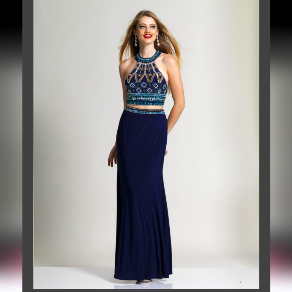 Dave and Johnny Gown with Beaded Top size 0